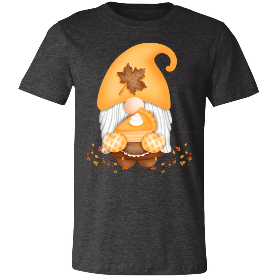 Gnome Pumpkin Pie 3001C Unisex Jersey Short-Sleeve T-Shirt