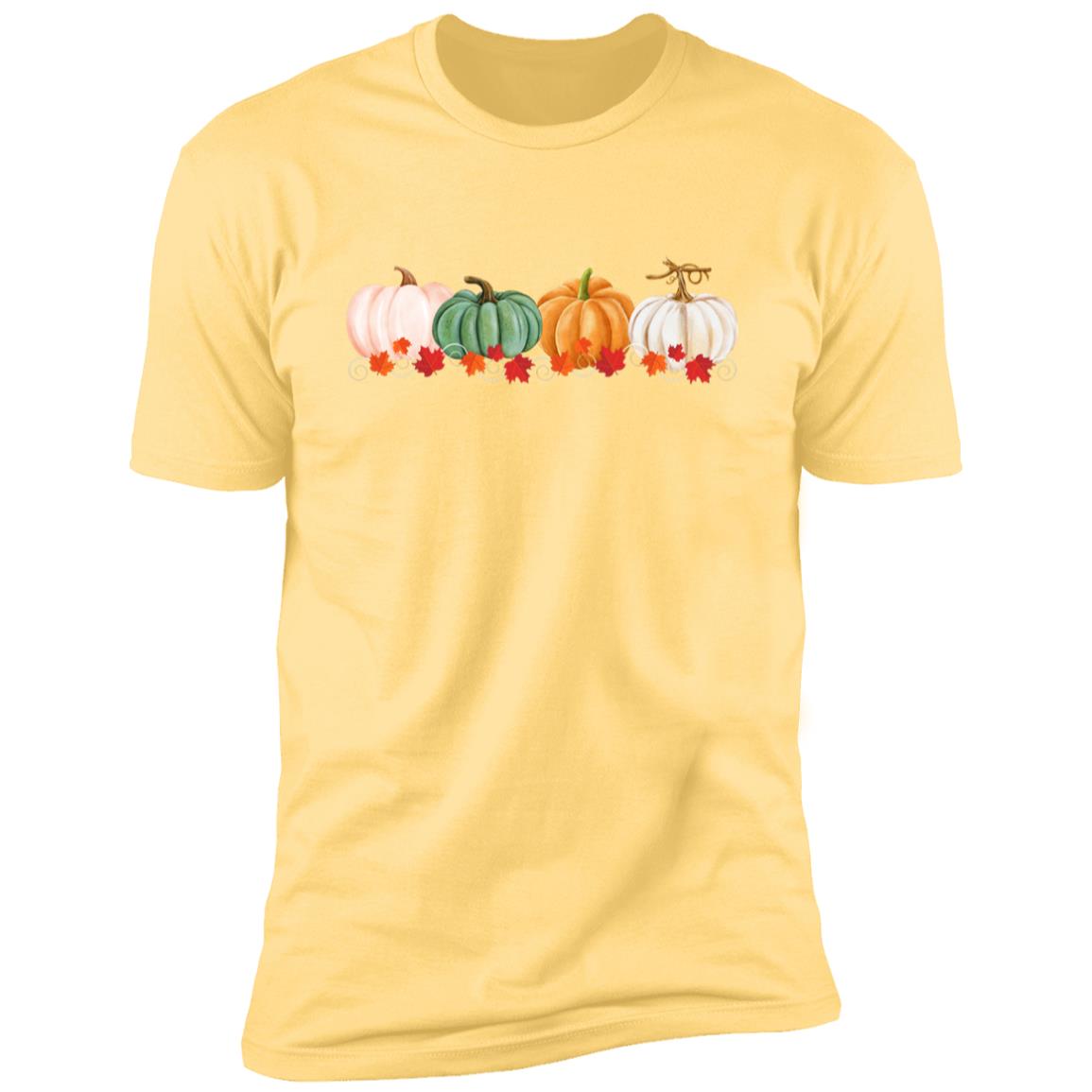 Pumpkins in a Row NL3600 Premium Short Sleeve T-Shirt