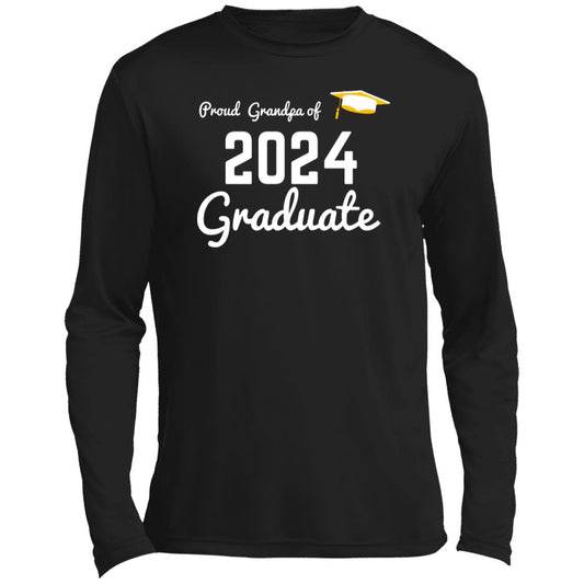 Proud Grandpa -- Graduate 2024 -- Men’s Long Sleeve Performance Tee