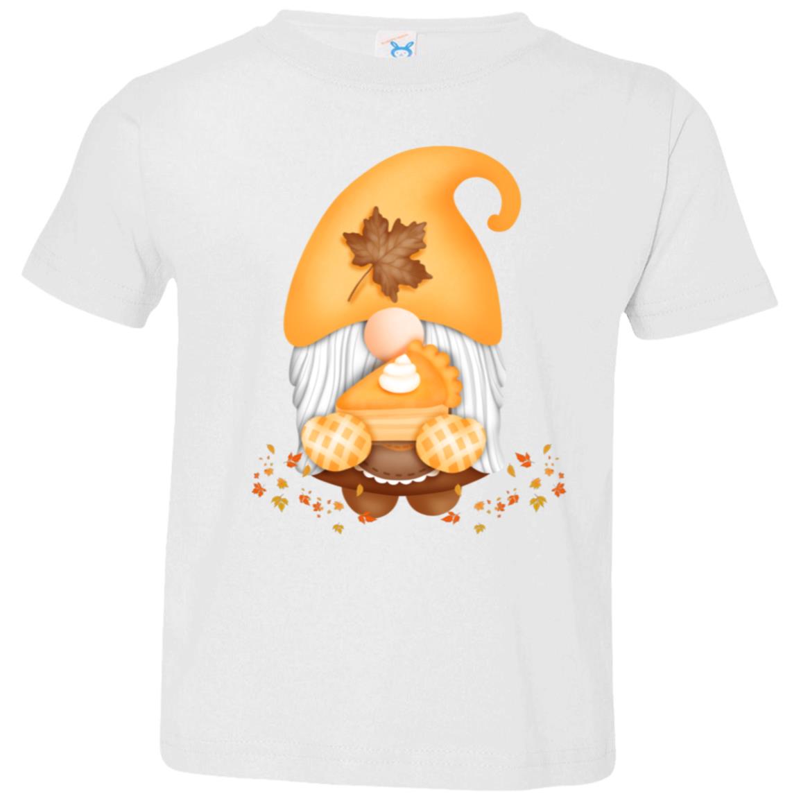 Gnome Pumpkin Pie 3321 Toddler Jersey T-Shirt