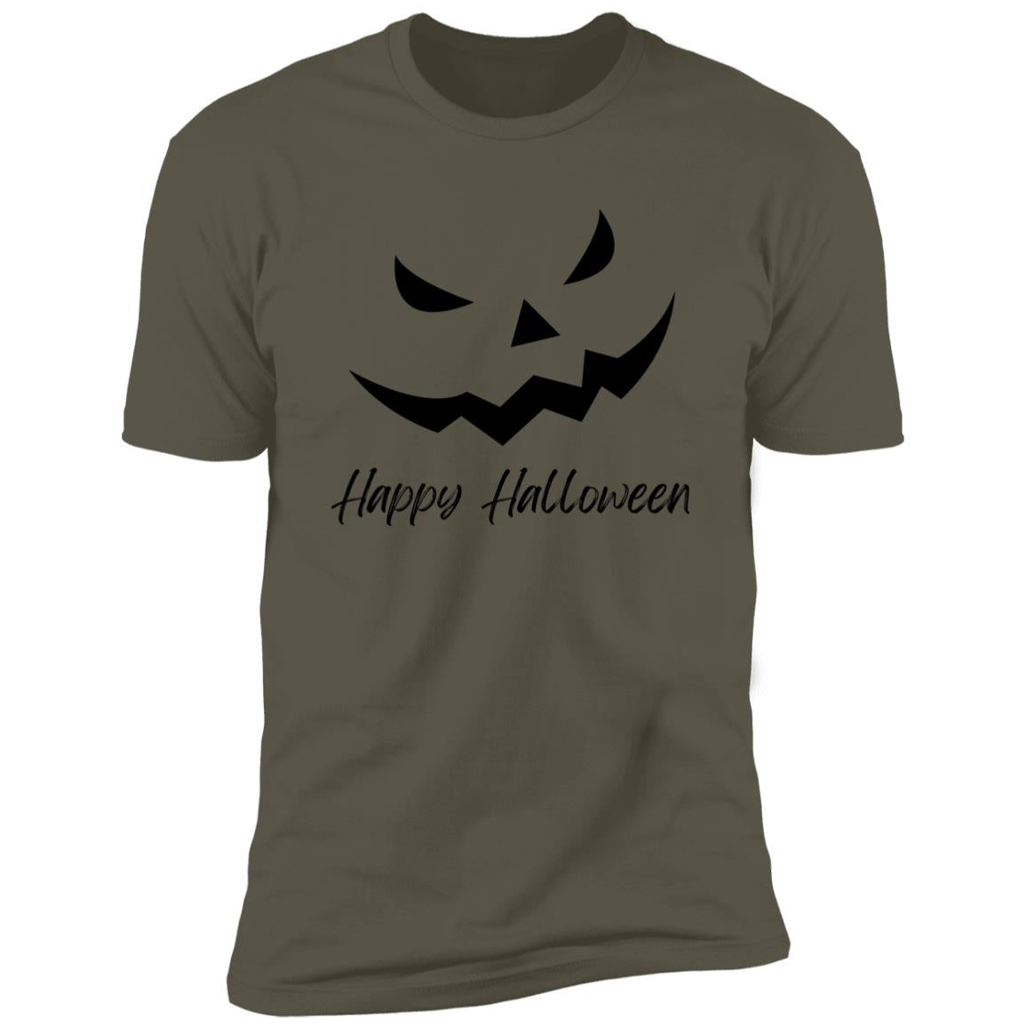 Scary Jack O Lantern Face --  Premium Short Sleeve T-Shirt