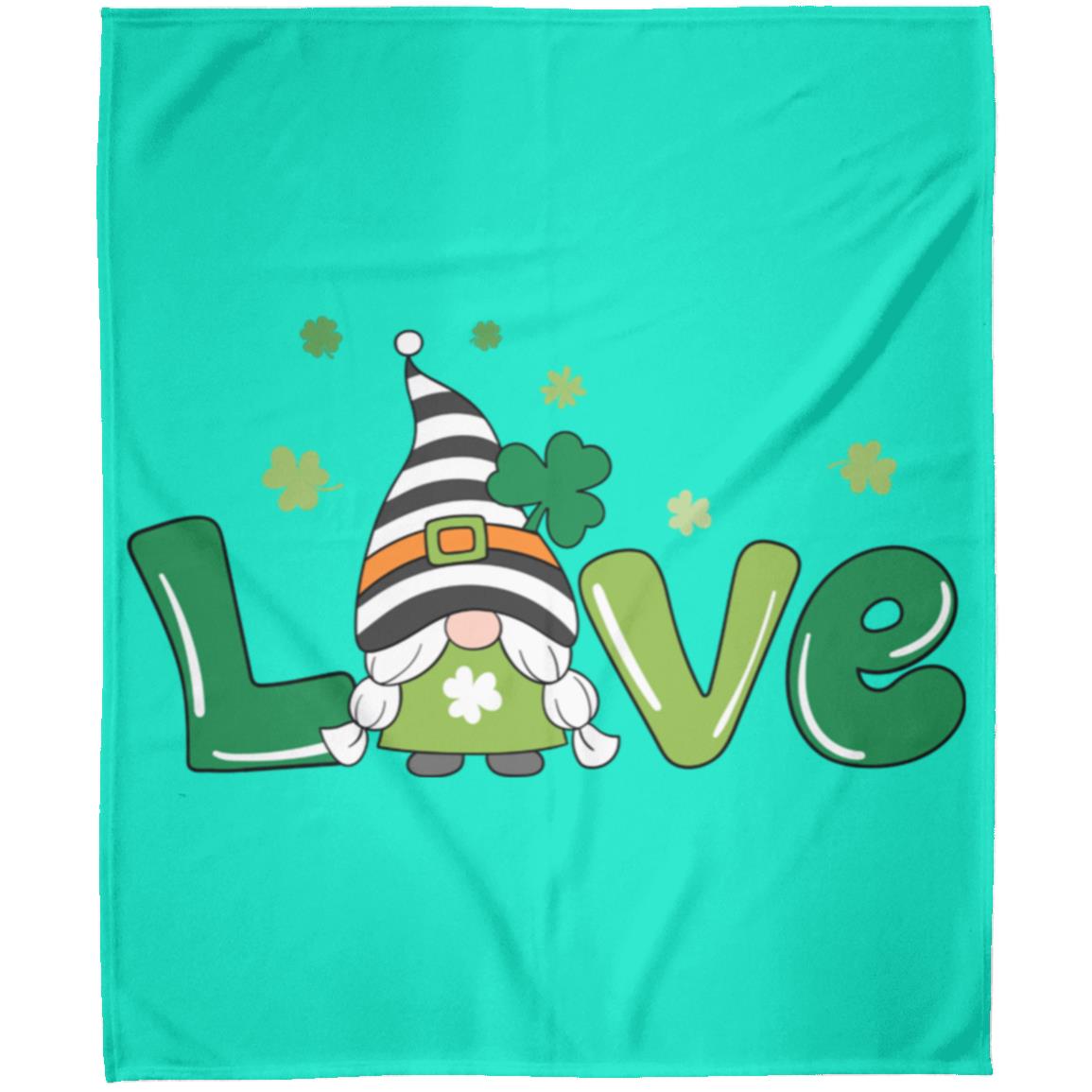 clover love gnome FLM Arctic Fleece Blanket 50x60