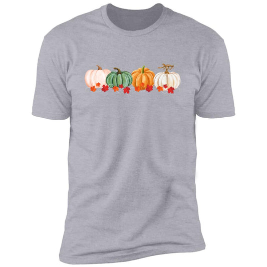 Pumpkins in a Row NL3600 Premium Short Sleeve T-Shirt