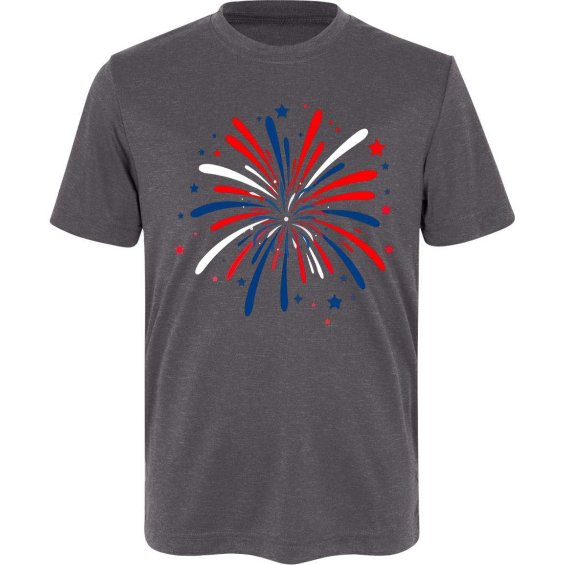 4th of July Firework -- Team 365 Kids Sonic Heather Tee