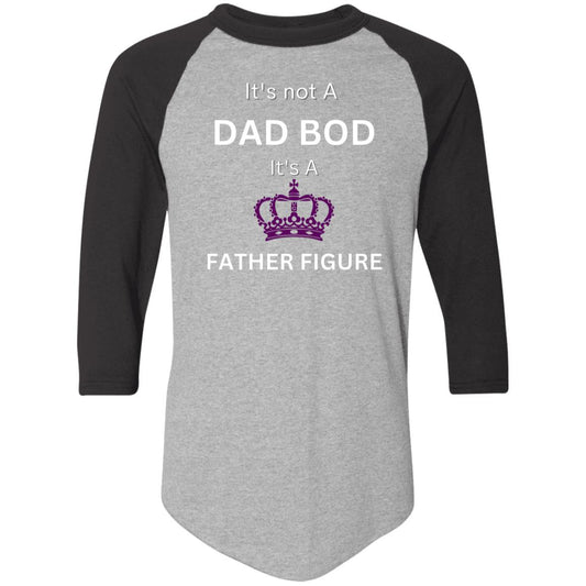 DAD BOD whitepurple -- Colorblock Raglan Jersey