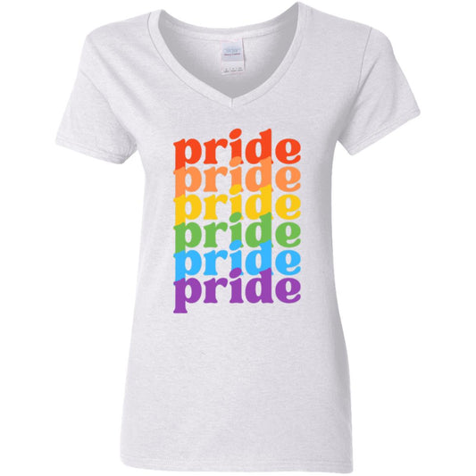 Pride Pride Pride G500VL Ladies' 5.3 oz. V-Neck T-Shirt