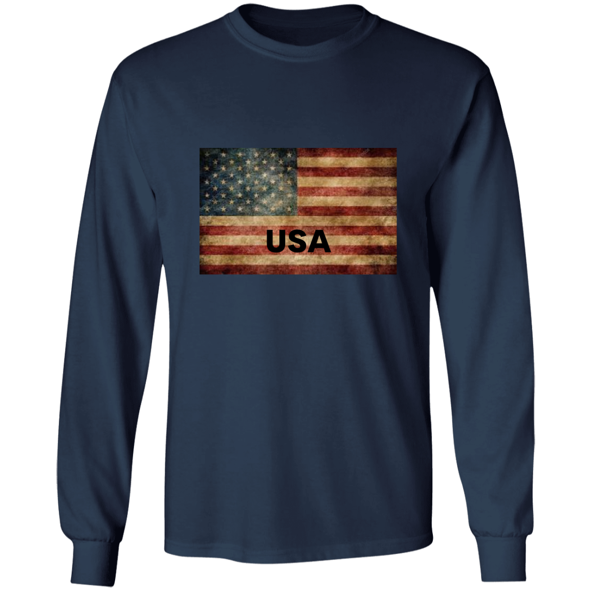 American Flag -- LS Ultra Cotton T-Shirt