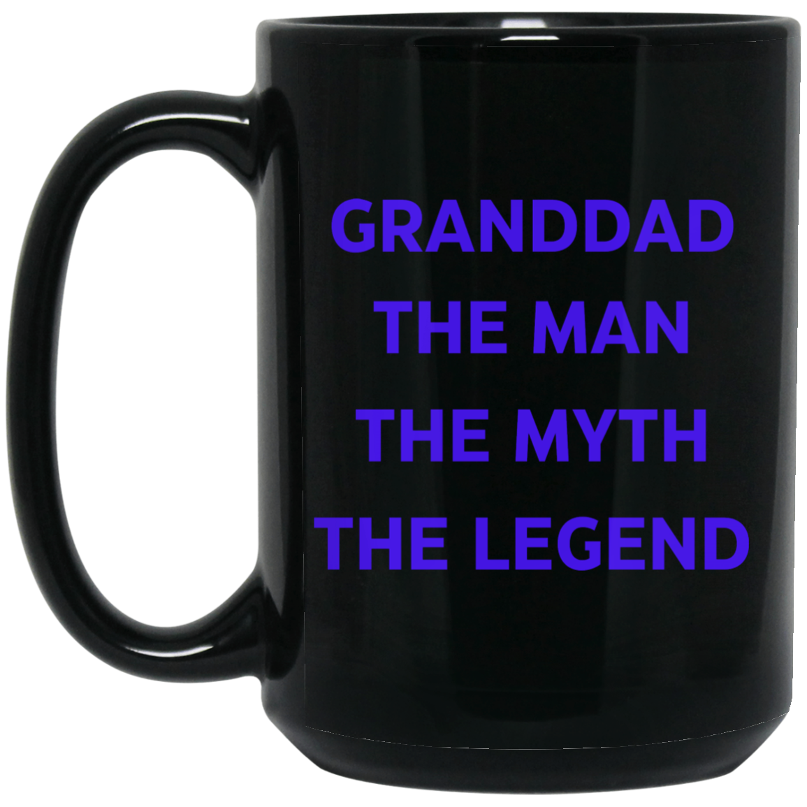 GRANDDAD THE MAN BM15OZ 15 oz. Black Mug