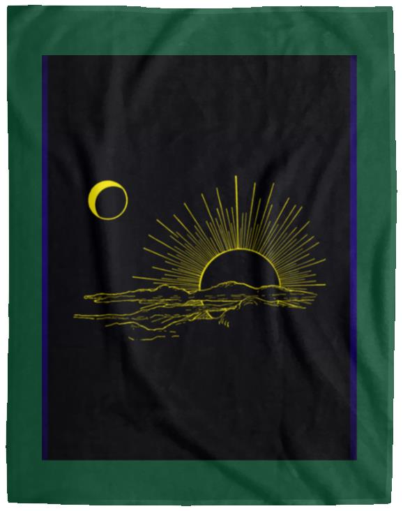 Sun and moon t-shirt VPL Cozy Plush Fleece Blanket - 60x80