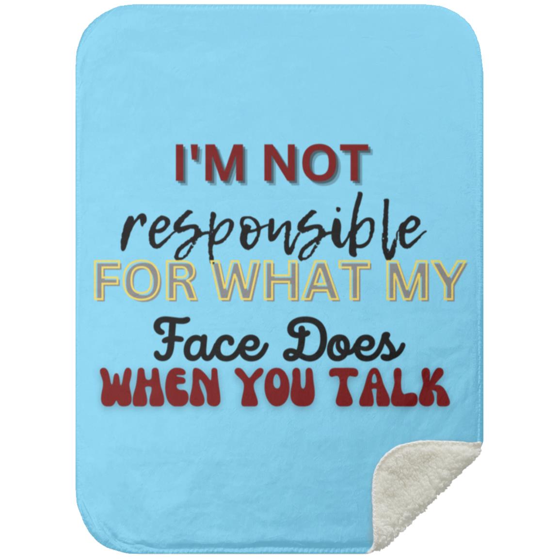 I'M NOT t-shirt MSHS Premium Sherpa Blanket 30x40