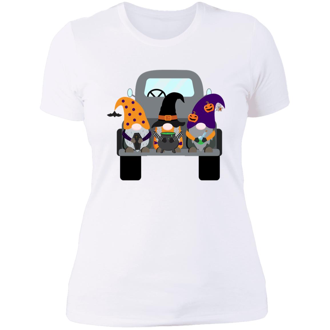 Halloween Gnomes in a Truck NL3900 Ladies' Boyfriend T-Shirt