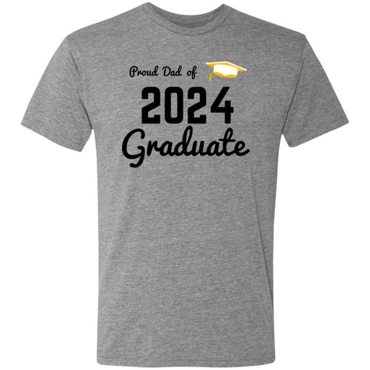 Proud Dad -- Graduate 2024 -- Men's Tri-blend T-Shirt