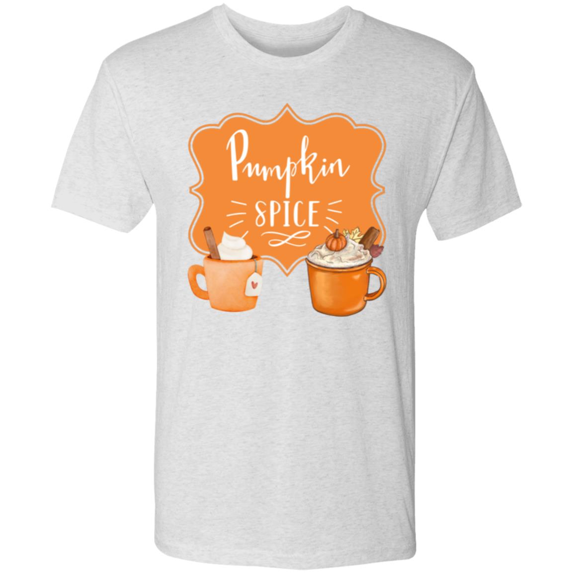 Pumpkin Spice Latte Orange -- Men's Triblend T-Shirt