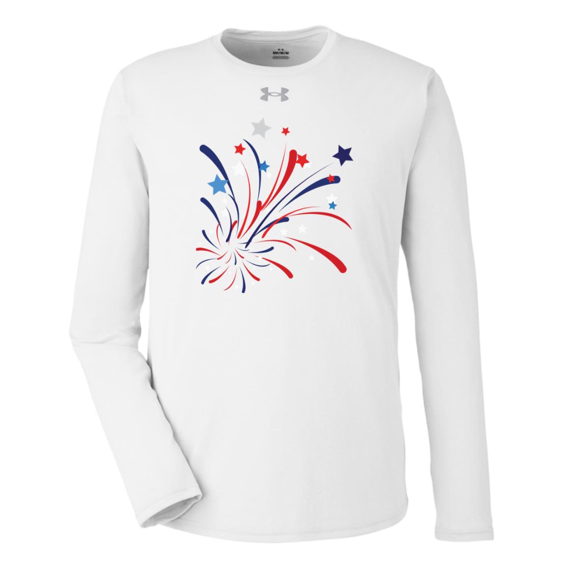 4th of July Firework -- Under Armour Team Tech Long Sleeve Tee