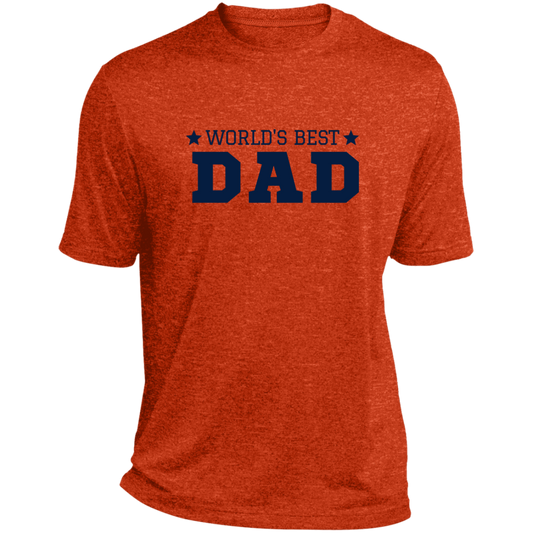 World's Best Dad -- Heather Performance Tee