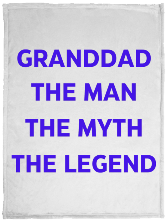 Grandad the Legend -- Cozy Plush Fleece Blanket - 30x40