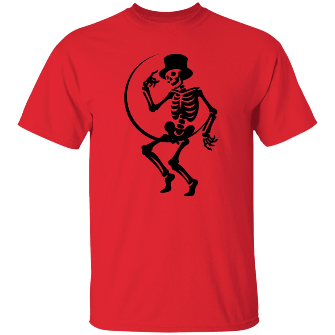 Moon and Skeleton -- 5.3 oz. T-Shirt