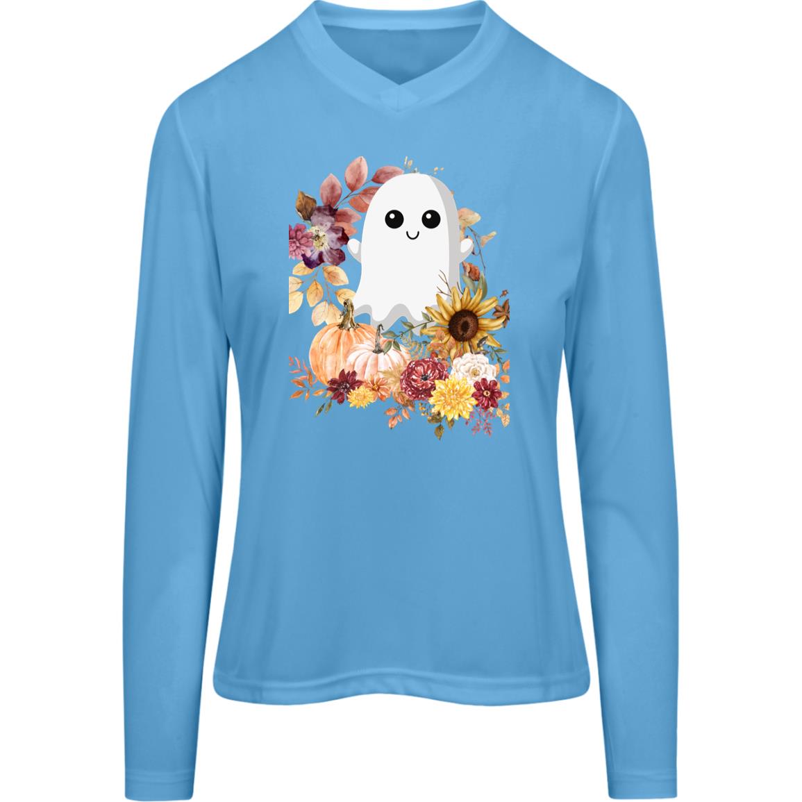 Fall Ghost -- Team 365 Women's Zone Long Sleeve Tee