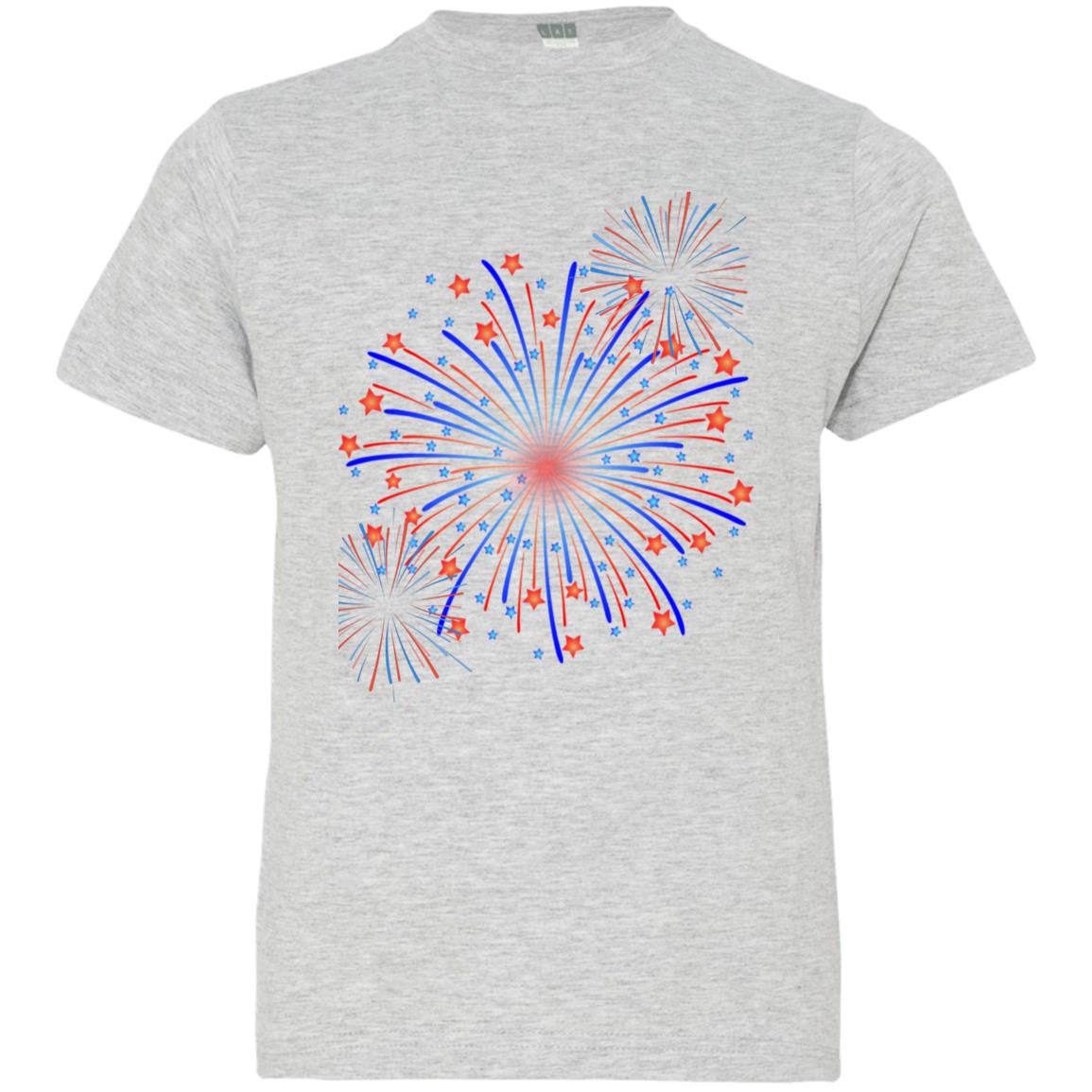 4th of July Fireworks -- Youth Jersey T-Shirt