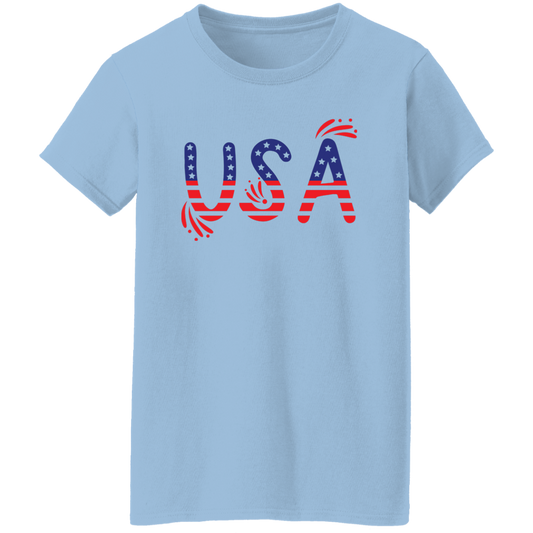 Flag USA G500L Ladies' 5.3 oz. T-Shirt