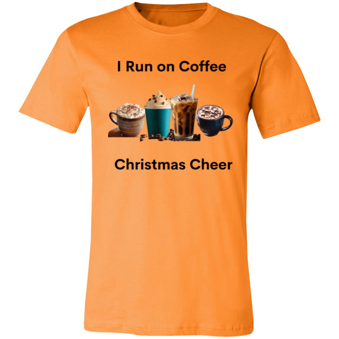 I Run on Coffee Black -- Unisex Jersey Short-Sleeve T-Shirt