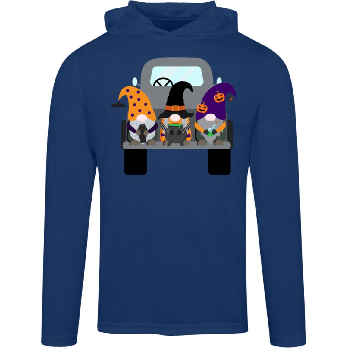 Halloween Gnomes in a Truck TT41 Team 365 Mens Zone Hooded Tee