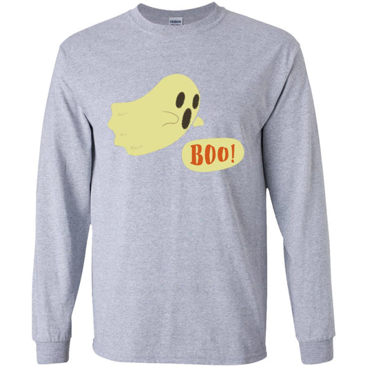 Ghost Boo! -- Youth LS T-Shirt