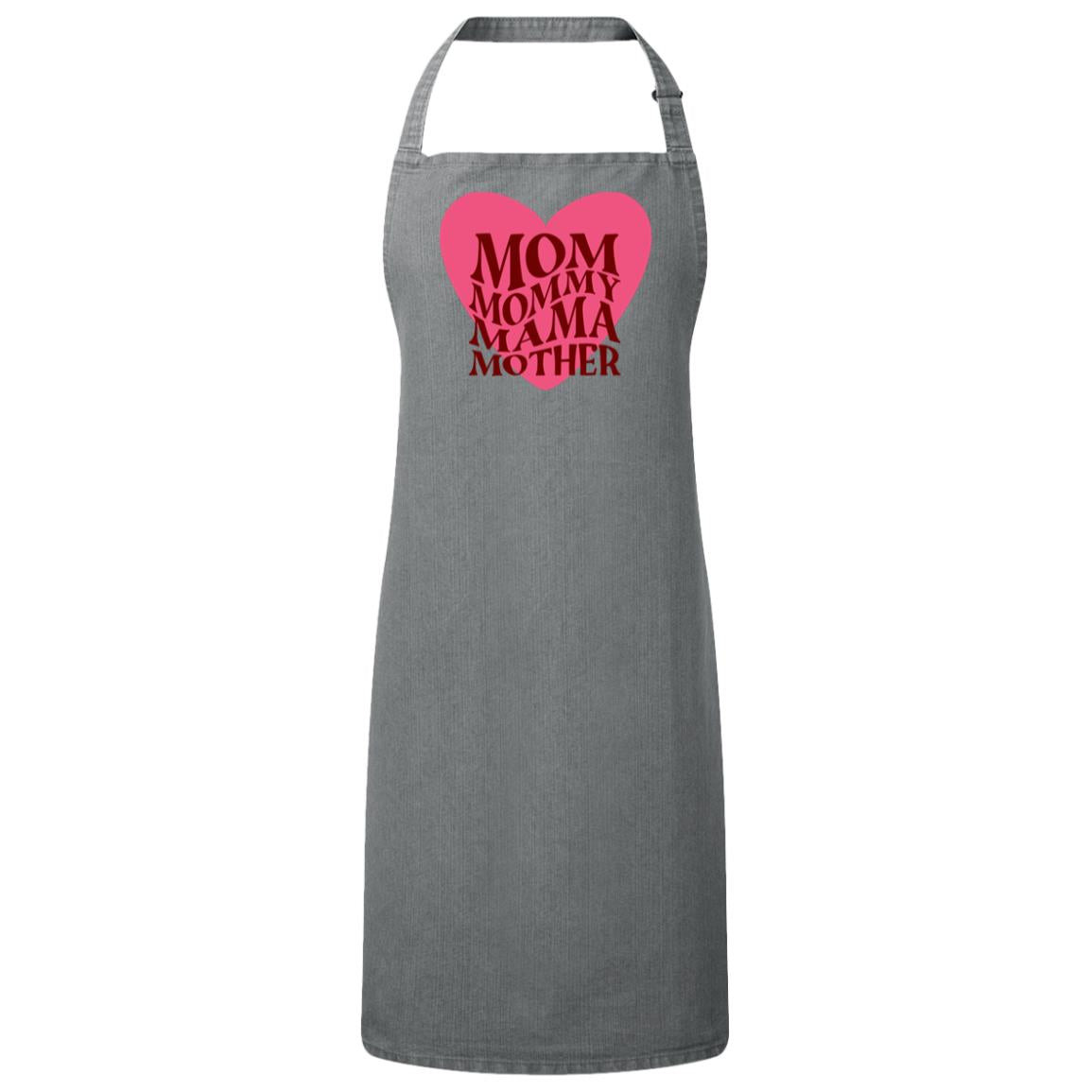 Mom, Mommy, Mama, Mother -- Sustainable Unisex Bib Apron