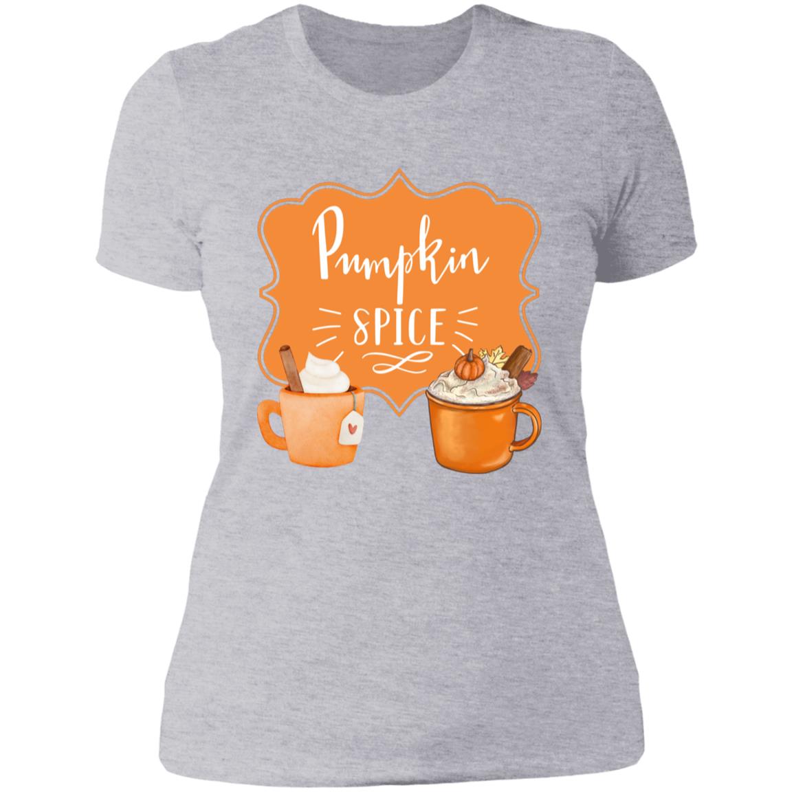 Pumpkin Spice Latte Orange -- Ladies' Boyfriend T-Shirt