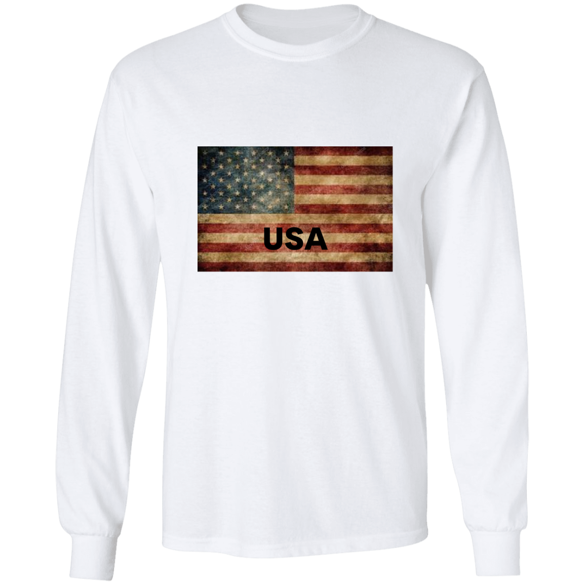 American Flag -- LS Ultra Cotton T-Shirt