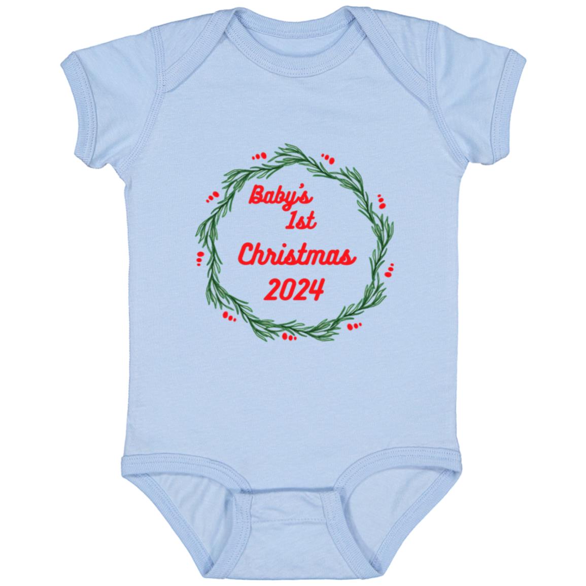 Baby's 1st Christmas 2024 -- Infant Fine Jersey Bodysuit