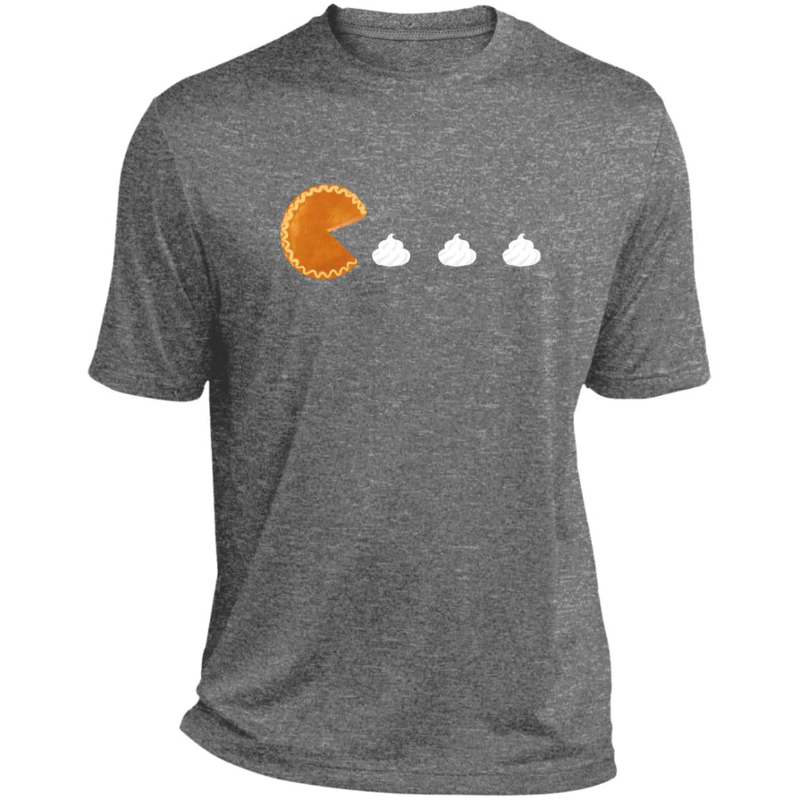 Pumpkin Pac Man -- CLOSEOUT -- Heather Performance Tee