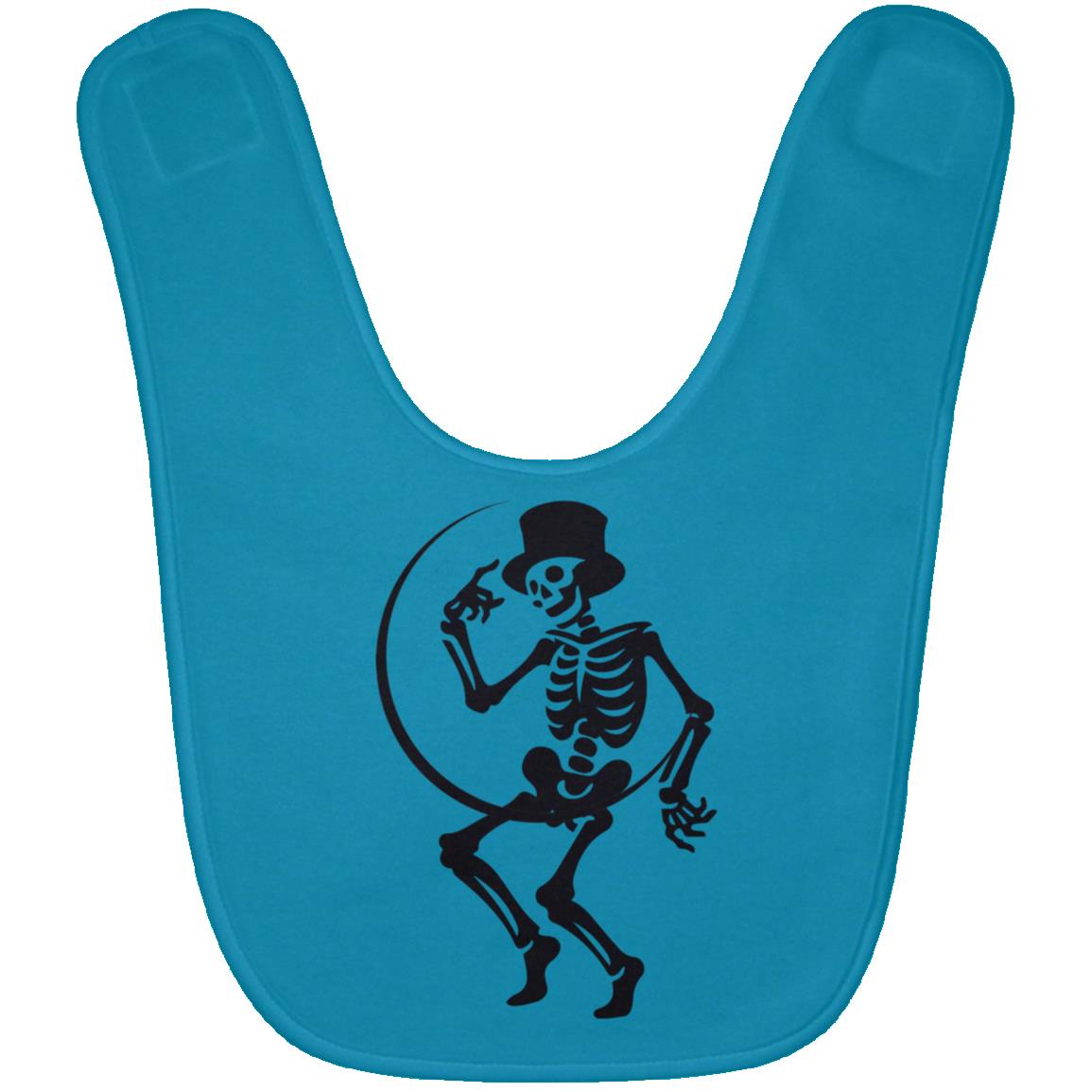 Moon and Skeleton -- Baby Bib