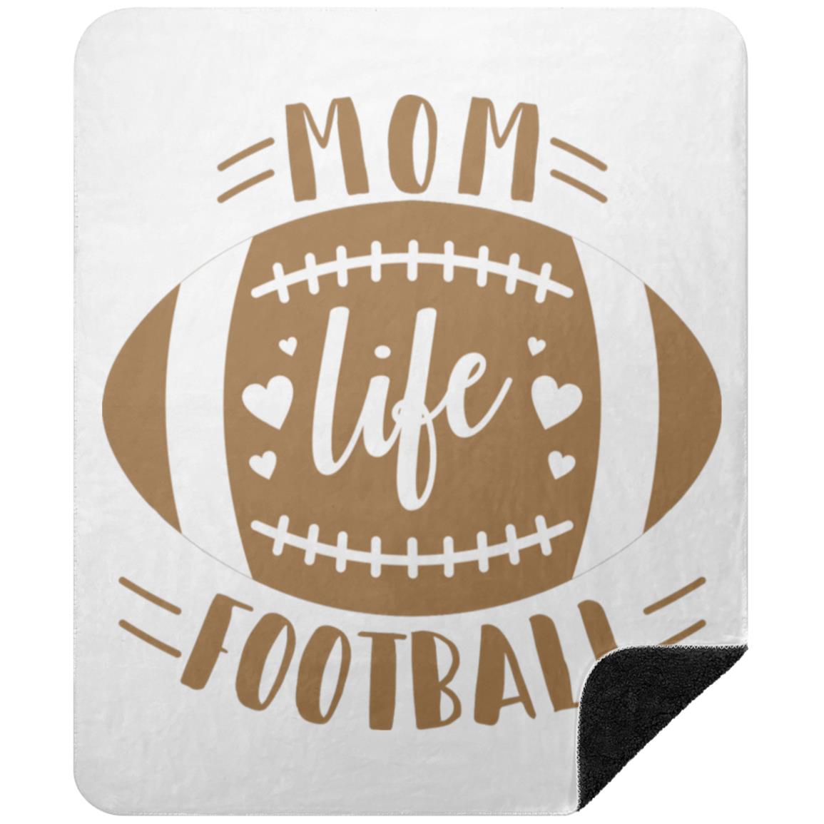 Football My Life BSHM Premium Black Sherpa Blanket 50x60