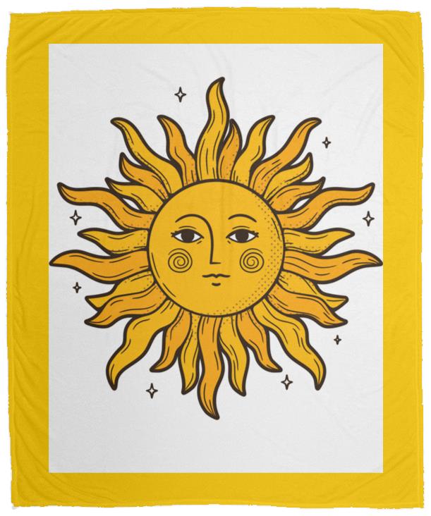 Sun T-shirt (1) VPM Cozy Plush Fleece Blanket - 50x60