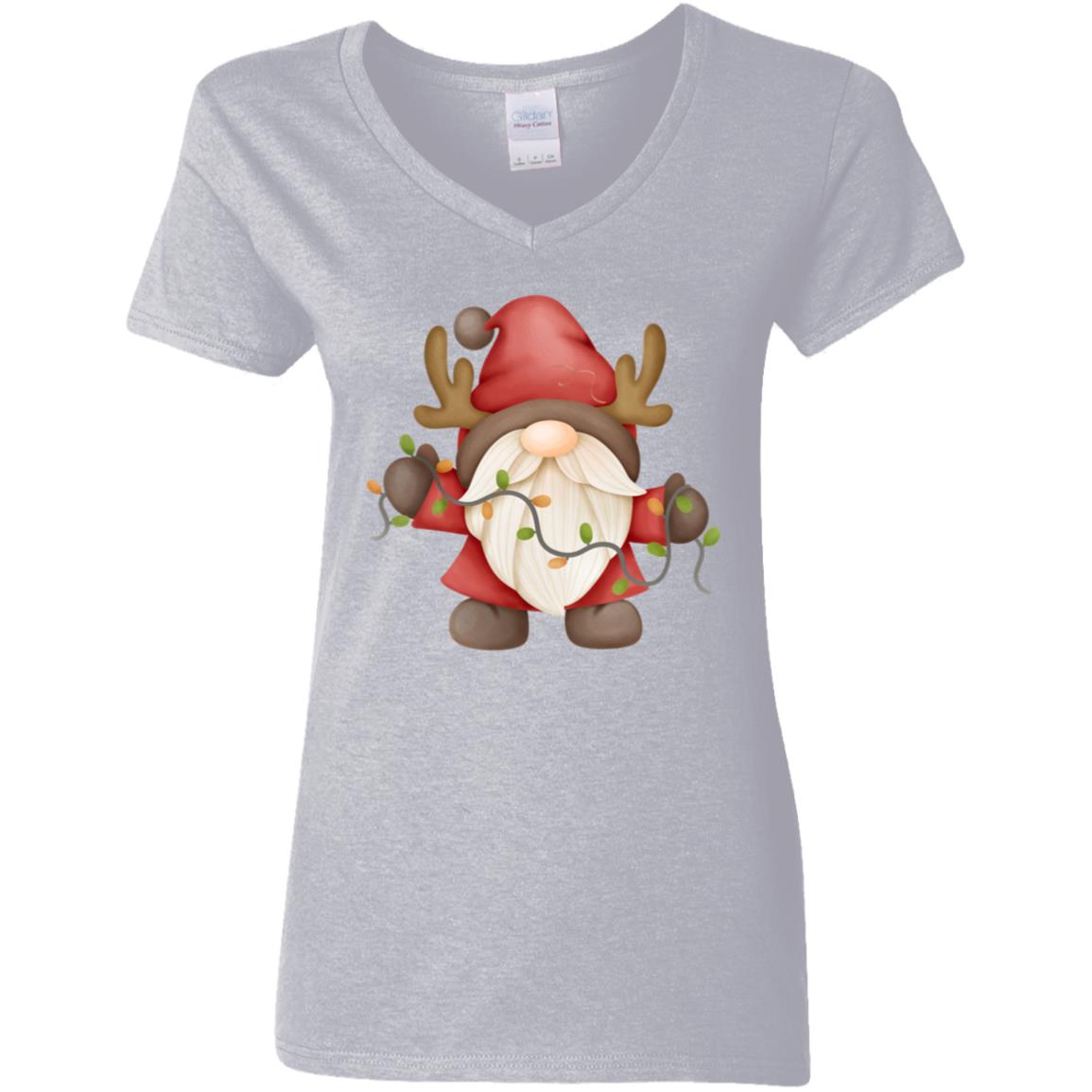 Gnome wLights G500VL Ladies' 5.3 oz. V-Neck T-Shirt