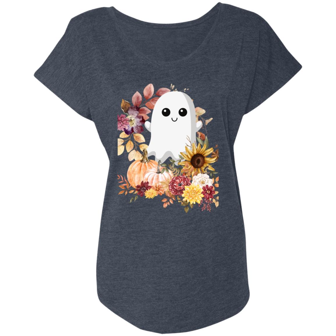 Fall Ghost -- Ladies' Triblend Dolman Sleeve