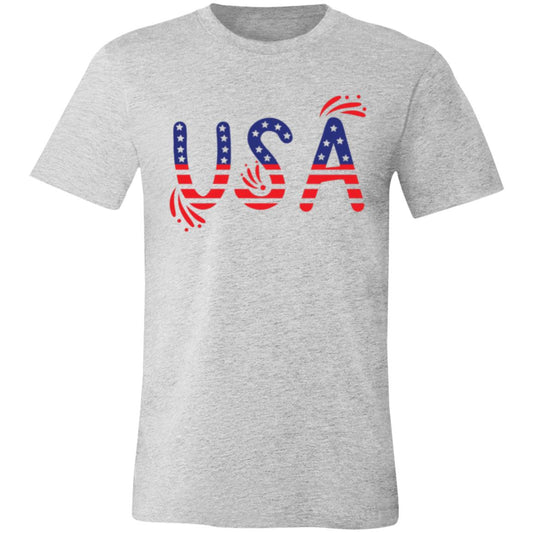 Flag USA 3001C Unisex Jersey Short-Sleeve T-Shirt