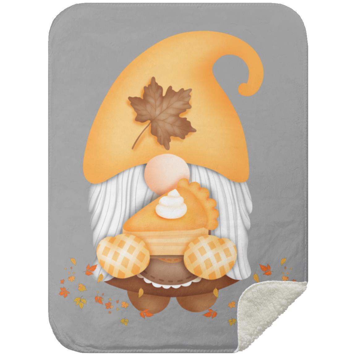 Gnome Pumpkin Pie MSHS Premium Sherpa Blanket 30x40