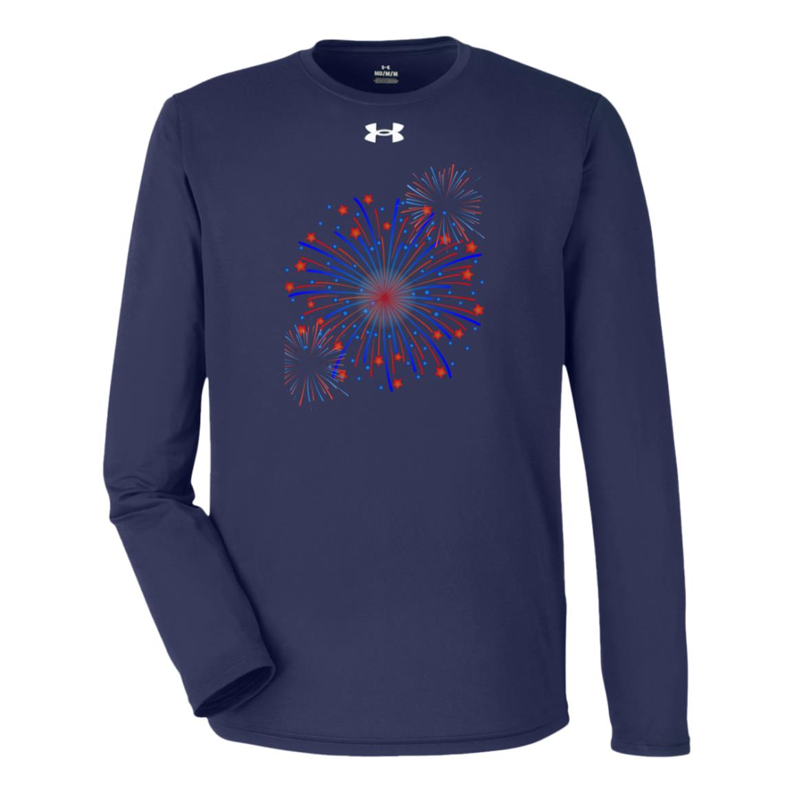 4th of July Fireworks (1) 1376843 Under Armour Team Tech Long Sleeve Tee