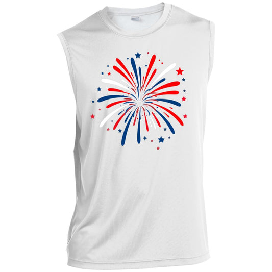 4th of July Firework CLOSEOUT - ST352 Men’s Sleeveless Performance Tee