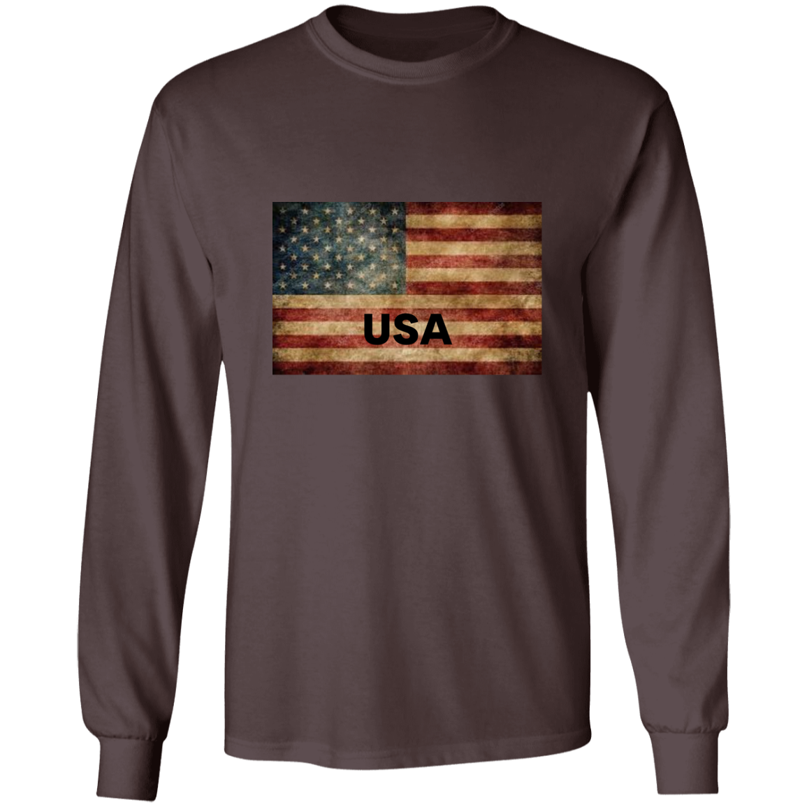 American Flag -- LS Ultra Cotton T-Shirt