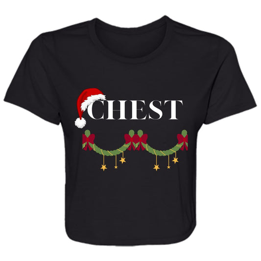 CHEST -- Ladies' Flowy Cropped Tee