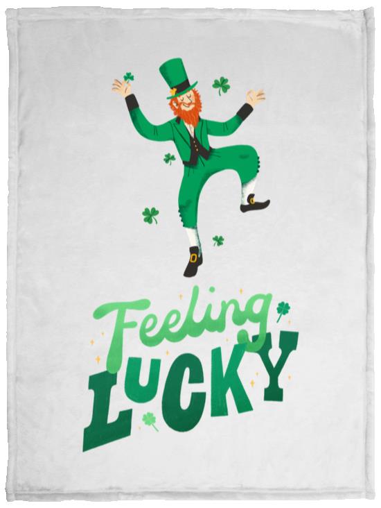 feeling lucky VPS Cozy Plush Fleece Blanket - 30x40