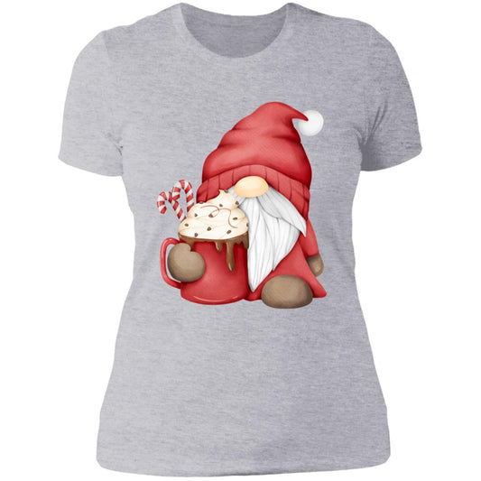 Hot Chocolate Gnome -- Ladies' Boyfriend T-Shirt