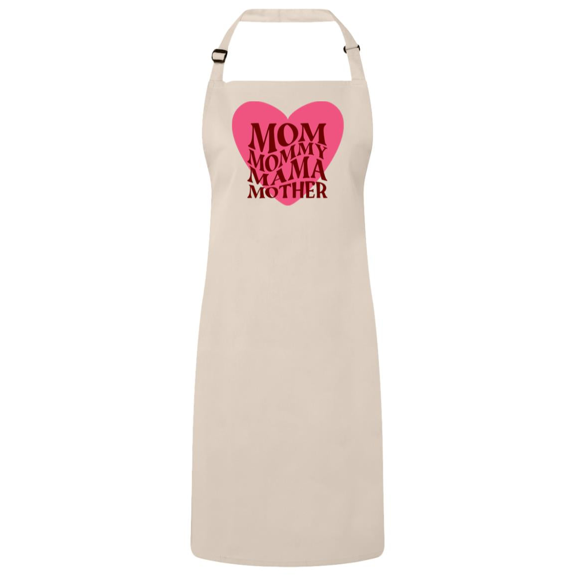 Mom, Mommy, Mama, Mother -- Sustainable Unisex Bib Apron