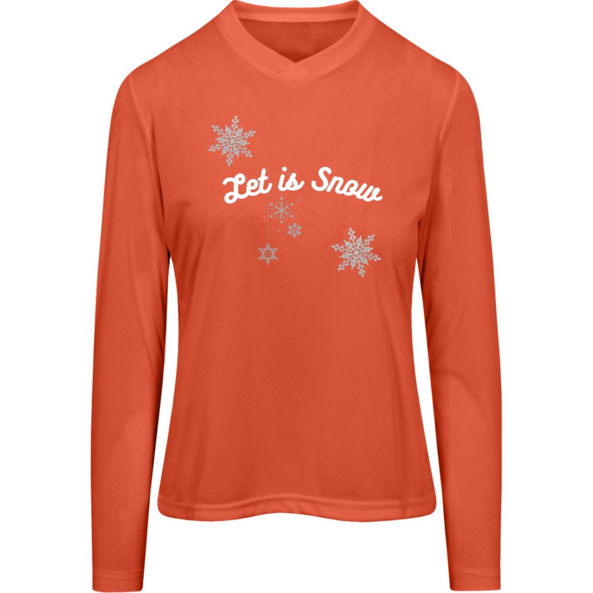 Let is Snow -- Women's Zone Long Sleeve Tee