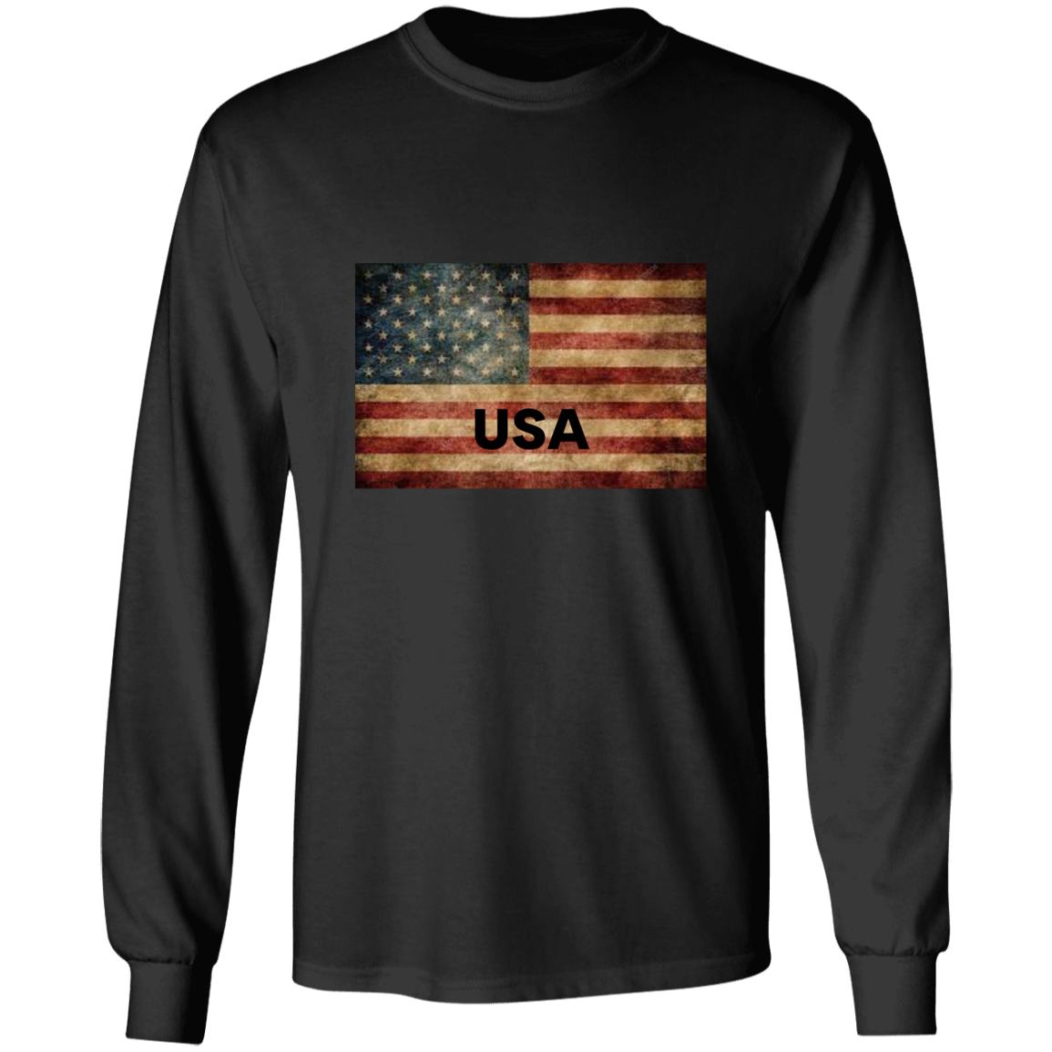 American Flag -- LS Ultra Cotton T-Shirt