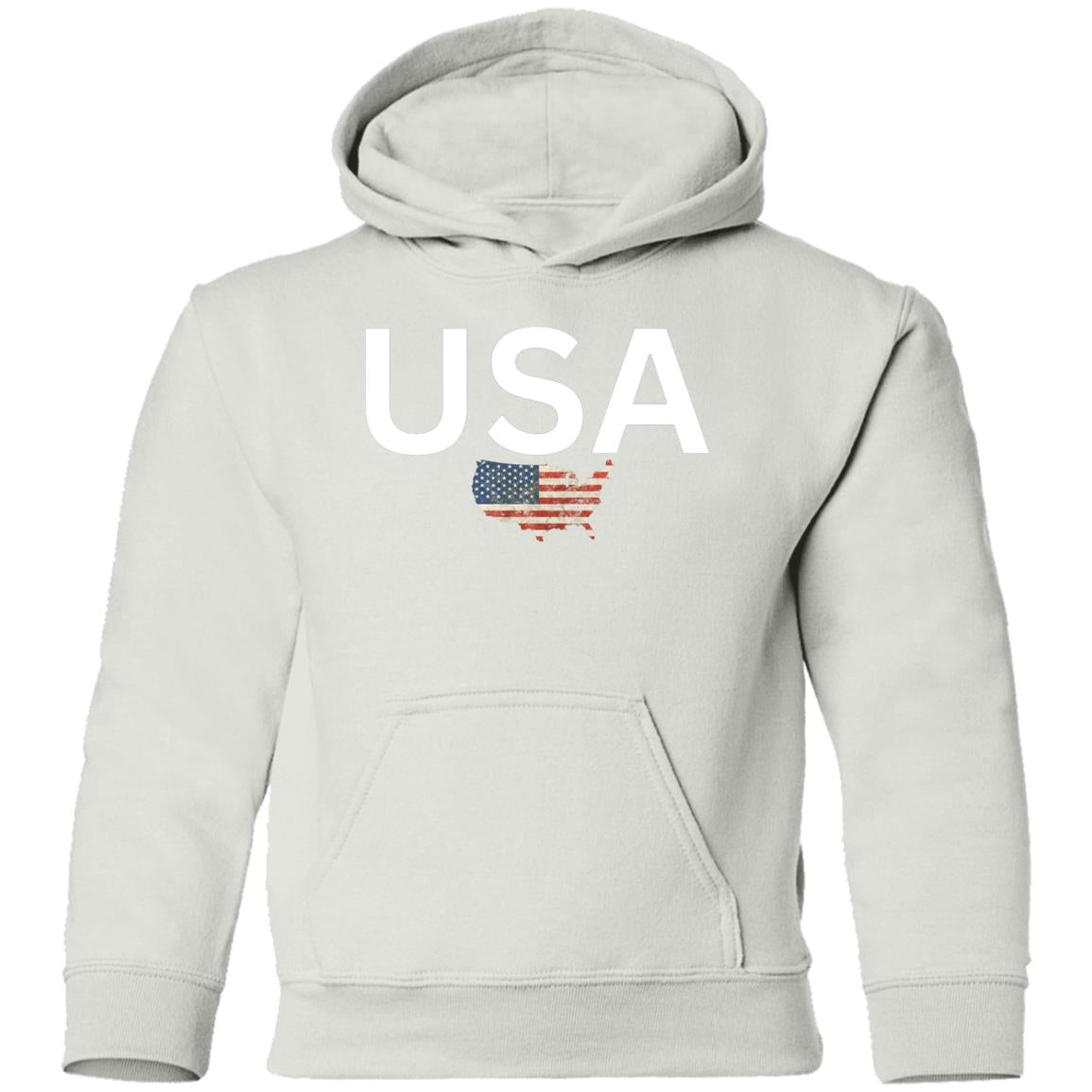 USA states flag G185B Youth Pullover Hoodie