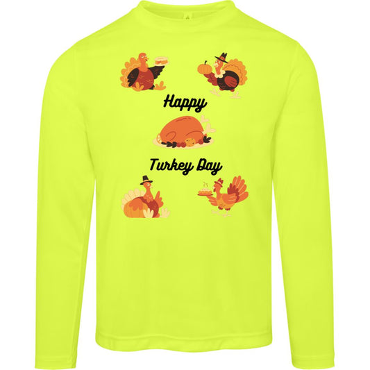 Happy Turkey Day -- Men's Zone Long Sleeve Tee